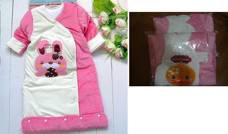 西松屋睡袋冬季加厚天鹅绒嬰幼兒童睡袋