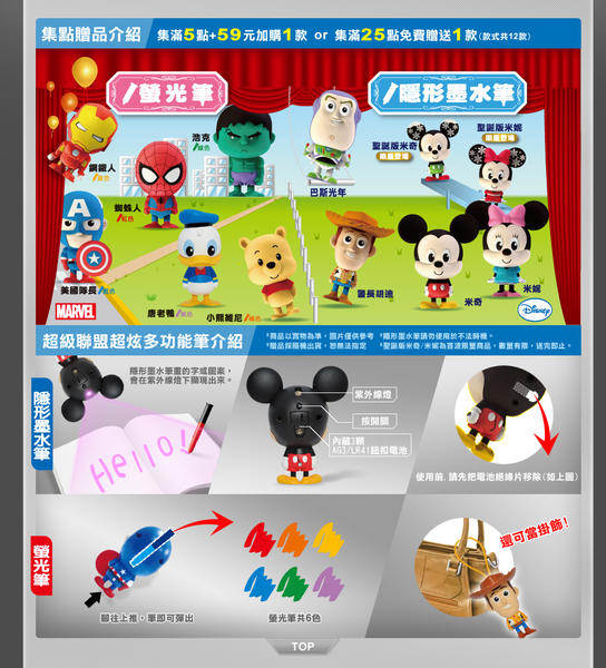 7-11 迪士尼超級聯盟公仔