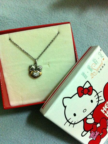 (九成新) 甜蜜約定♥~Hello kitty 項鍊