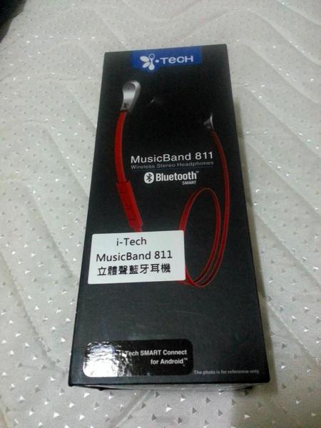 <已賣出>i-Tech MusicBand 811立體聲藍牙耳機(二手)