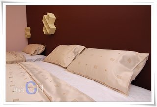 淡色系的純棉舒適床單組