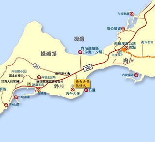 西台古堡花枝丸地圖