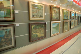 松山機場位於二樓的展廊