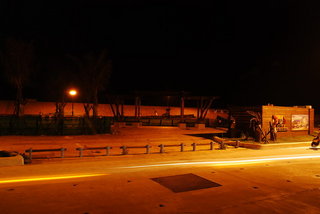 山水沙灘新小公園的夜色全景