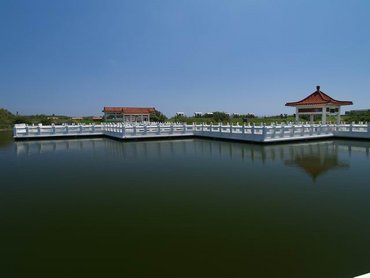 雙湖園九如橋全景，好強的偏光鏡啊