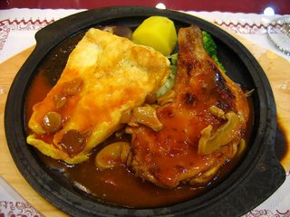 香烤雞腿鱈魚排