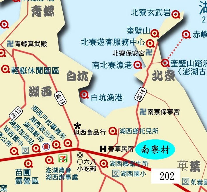 南寮位置圖