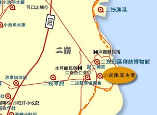 二崁陳家古厝位置圖