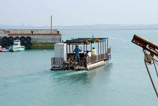 出海去牡蠣場收牡蠣了