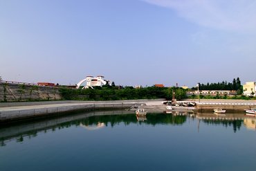 通樑漁港往跨海大橋方向拍攝