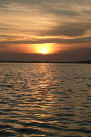 夕陽餘暉。