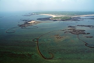 吉貝嶼石滬群。版權所有：澎湖地景資源網