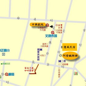 傻風民宿位置圖